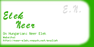 elek neer business card